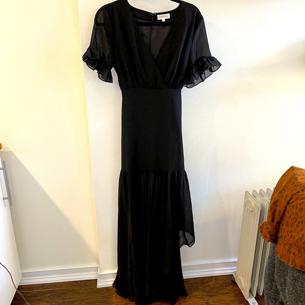 Privacy Please Chrysanthemum Black Gown